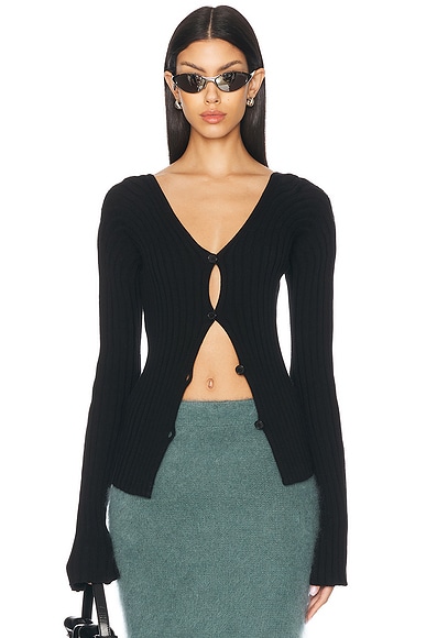 JACQUEMUS La Maille Pralu in Black | FWRD