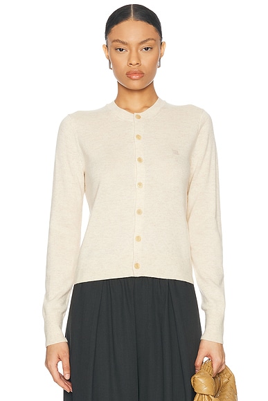Acne Studios Keny Cardigan in Oatmeal Melange