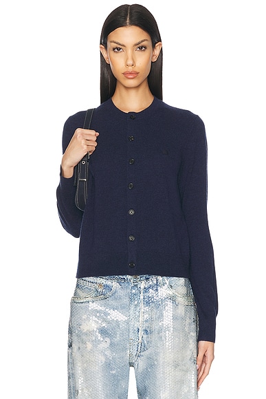 Acne Studios Keny Cardigan in Navy Melange