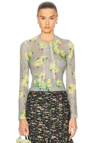 Acne Studios Kahoo Cardigan in Grey & Multi
