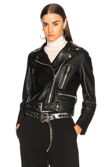 Acne Studios Leather Jacket in Black