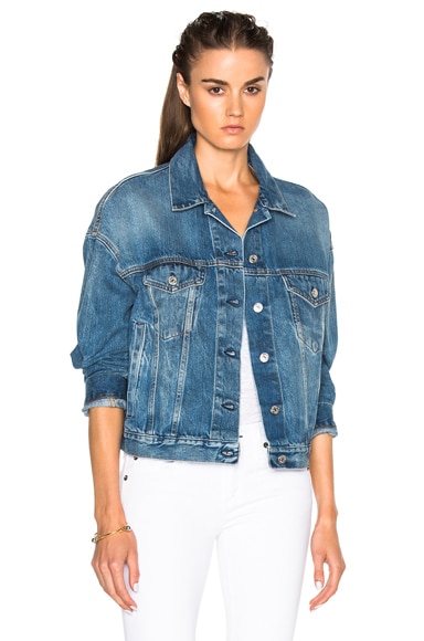 Acne Studios Lab Denim Jacket in Natural Mid Vintage | FWRD