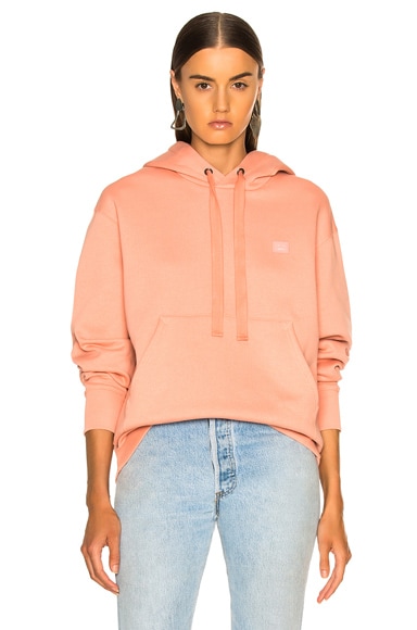 Acne studios ferris face oversized cotton hoodie online