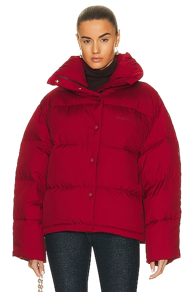 Acne Studios Puffer Jacket in Red