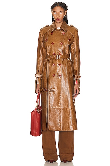 Leather Trench Coat