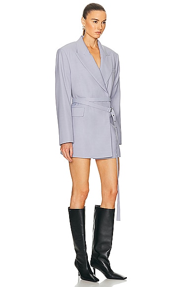Shop Acne Studios Suiting Jacket In Dusty Lilac