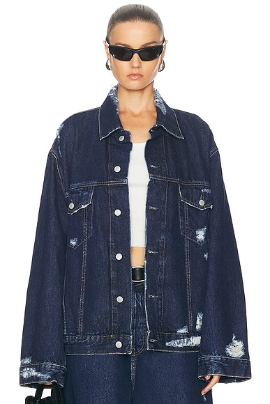 Balenciaga denim swing jacket clearance