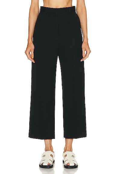 High-waisted trousers with logoed elastic waistband - Col. Grey