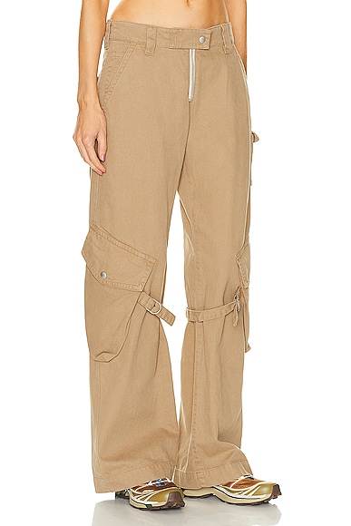 Shop Acne Studios Utility Pant In Cold Beige
