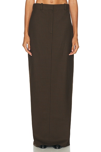 Acne Studios Inashy Skirt in Multi Brown
