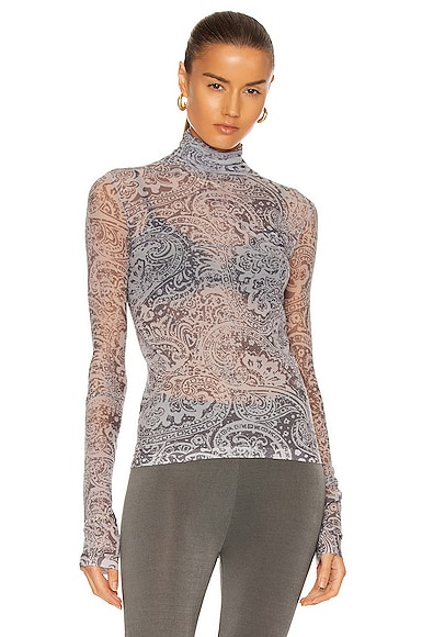 パリコレクション Acne Studios FWRD | Grey in Top Turtleneck Paisley ブルゾン