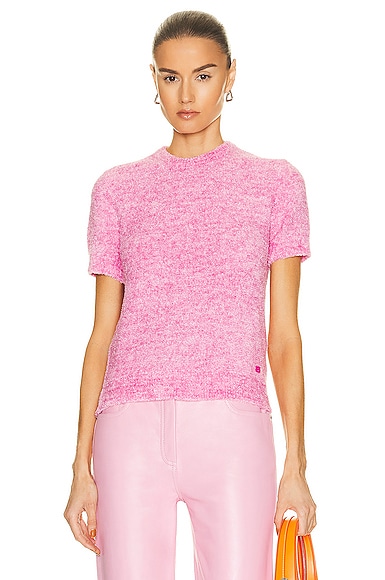 Acne Studios Short Sleeve T-Shirt in Pink