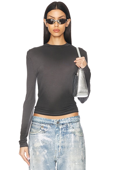 Acne Studios Erman Long Sleeve T-shirt in Black