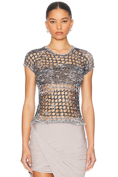 Acne Studios Crop Tee in Black