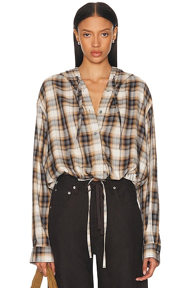 Crop Button Up Top
