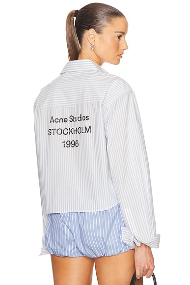Crop Button Up Top