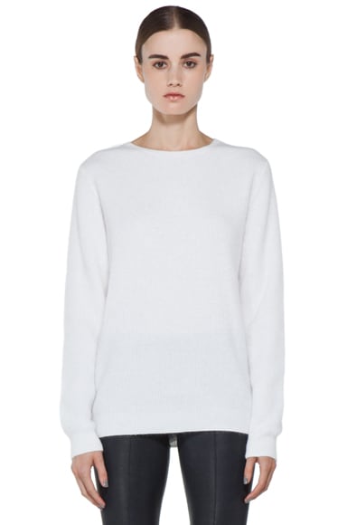 Acne Studios Rakel Angora Sweater in Veil White | FWRD