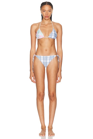 Eini Flower Plaid Bikini Set