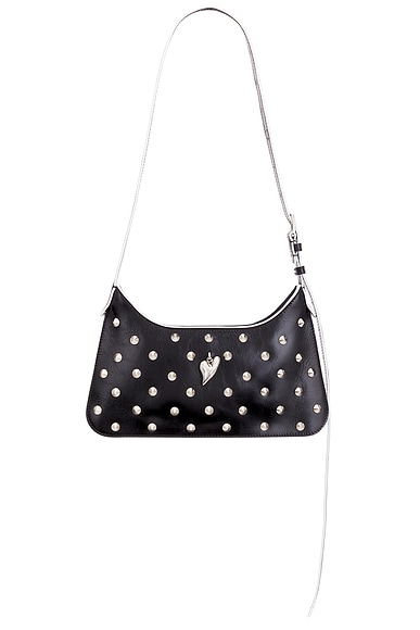 Acne Studios Platt Mini Studs Shoulder Bag in Black