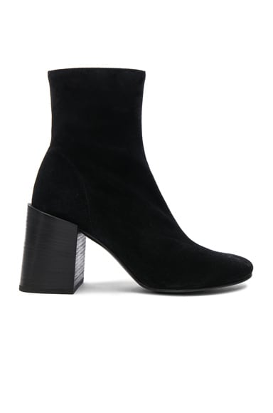 Acne Studios Saul Reverse Leather Boots in Black FWRD