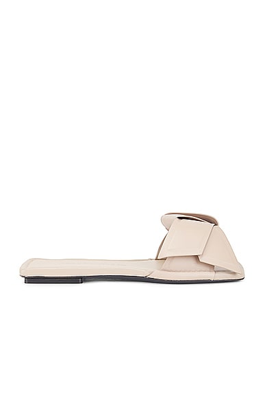 Acne Studios Bow Slide In Taupe Beige
