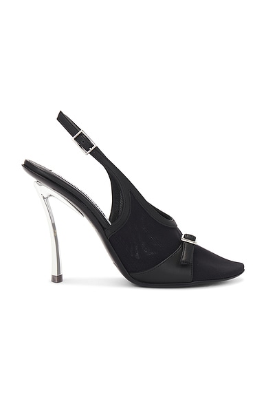 Aquazzura Sexy Thing Suede Heels in Black FWRD