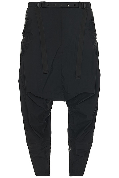 P30A-E Encapsulated Nylon Articulated Cargo Pant in Black