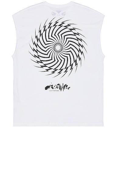 Acronym S25-pr-c Pima Cotton Sleeveless T-shirt in Black | Smart