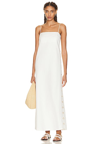 Adriana Degreas Bubble Long Dress In Off White