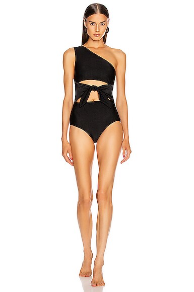 Tulip One Shoulder Swimsuit With Knot
