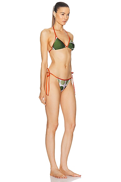 Shop Adriana Degreas Jellyfish Triangle Bikini Set In Unique