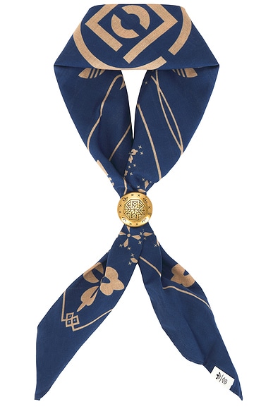 adidas Originals x Clot By Edison Chen Bandana Slider in Blue