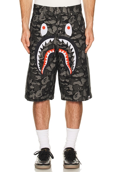 x Bape Shark Denim Jorts