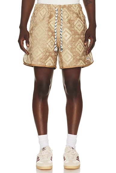 adidas Originals x Clot By Edison Chen Ikat Sprinter Short in Beige