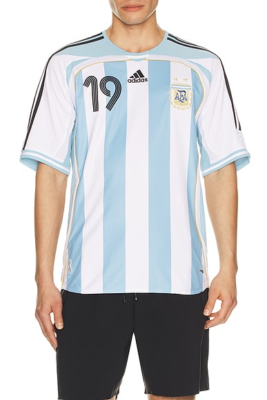 AFA Argentina Home 2006 Messi 19 World Cup Jersey