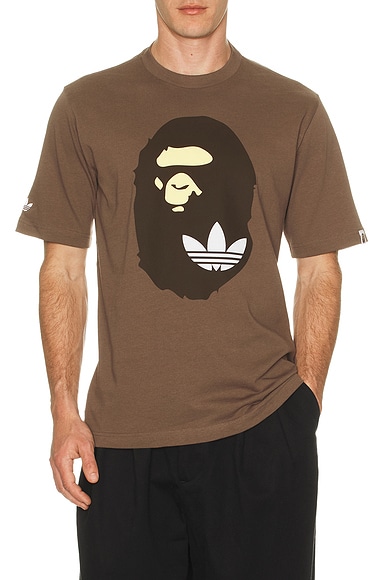adidas Originals x Bape Tee in Earth Strata