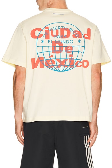 Adidas Originals Para x Bad Bunny DTMF Tour Merch Tee in Ciudad de Mexico Cream