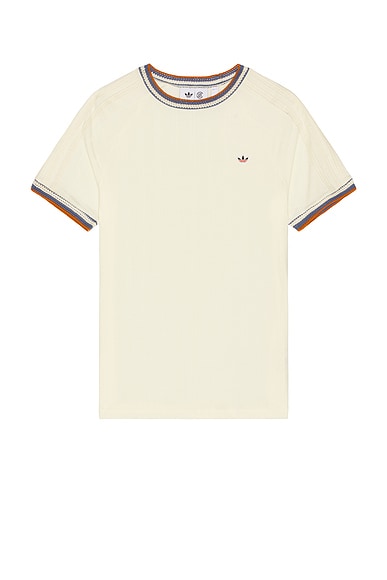 x Clot Knit Collar 3 Stripes Tee