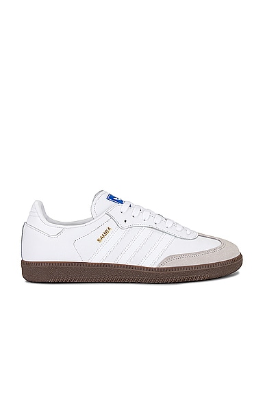 adidas Originals Samba Og Sneaker in White, White & Gum5