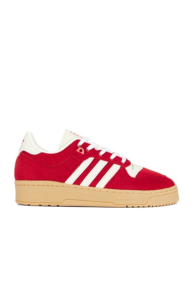 adidas Originals Rivalry 86 Low Sneaker in Better Scarlet, Ivory, & Gum