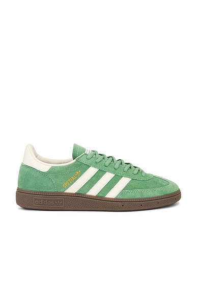 adidas Originals Handball Spezial Sneaker in Preloved Green, Cream White, & Crystal White