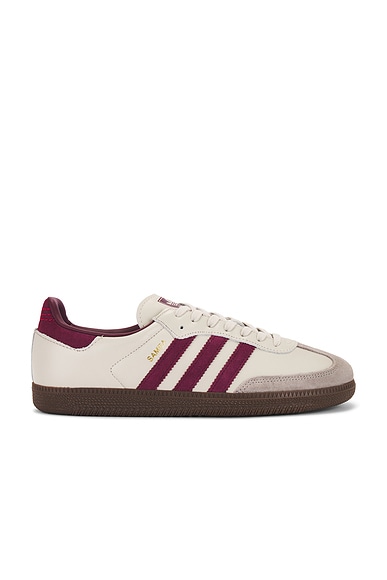 adidas Originals SAMBA スニーカー - White, Better Scarlet, & Supplier Colour |  FWRD