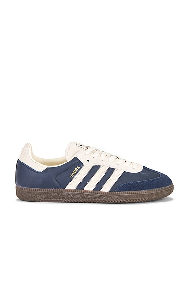 adidas Originals Samba Og in Aurora Ink, Cream White, & Gum5