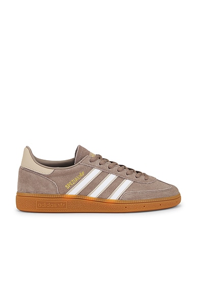 adidas Originals Handball Spezial in Chalky Brown, White, & Magic Beige