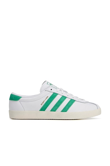 adidas Originals x Sporty & Rich Blanc Sneakers in Ftwr White, Off White, & Court Green