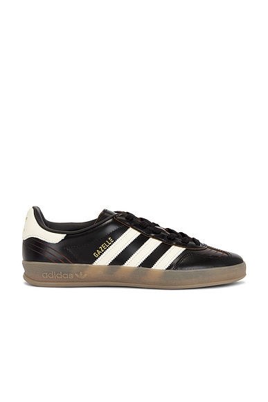 adidas Originals Gazelle Indoor Sneaker in Core Black, Cream White, & Gum4