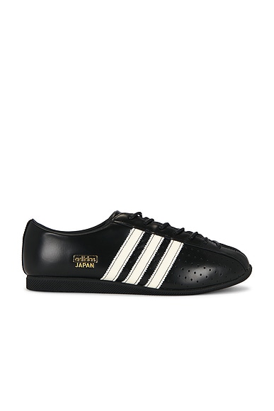 adidas Originals Japan Lux W Sneaker in Core Black, Crew White, & Gold Metallic