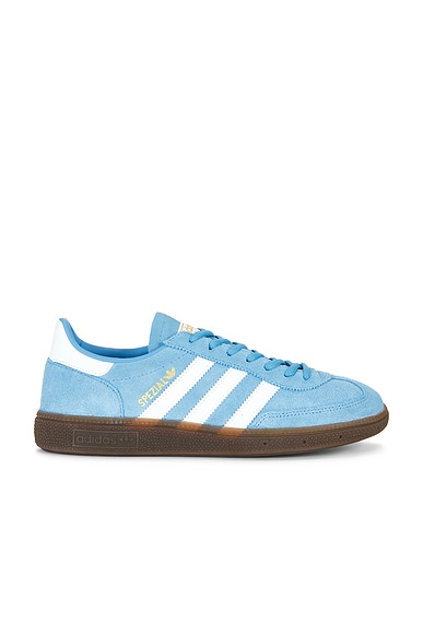adidas Originals Handball Spezial Sneaker in Light Blue, Footwear White, & Gum