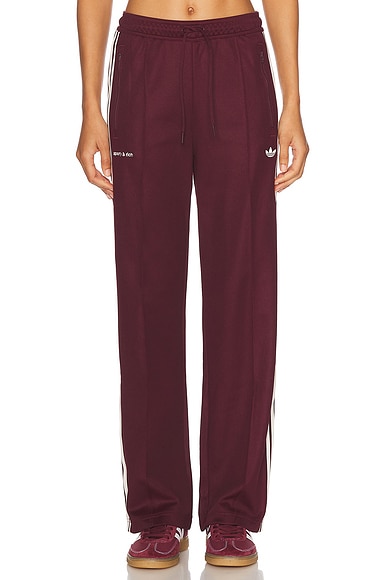 Wales Bonner Shine Track Pant in Burgundy | FWRD