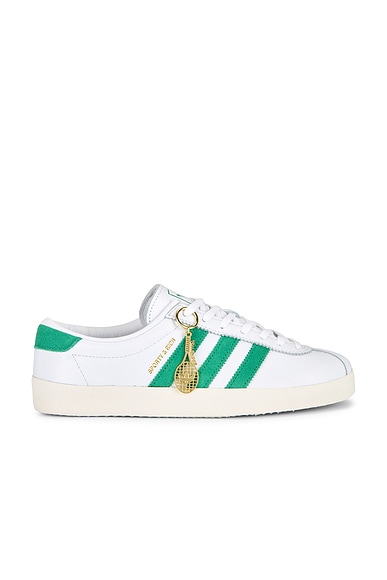 adidas Originals X Sporty & Rich Blanc Sneaker in White & Green